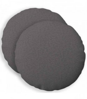 vidaXL Cushion with Pillow HEERLEN 2 pcs Light Grey Fabric — Size: Ø 60 cm