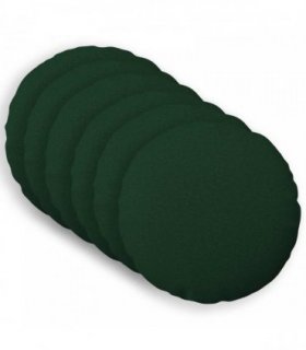 vidaXL Cushion with Pillow HEERLEN 6 pcs Dark Green Fabric — Size: Ø 60 cm