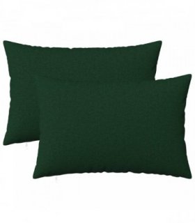 vidaXL Cushion with Pillow HEERLEN 2 pcs Dark Green Fabric — Size: 40 x 60 cm