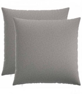 vidaXL Cushion with Pillow HEERLEN 2 pcs Cloud Grey Fabric — Size: 55 x 55 cm