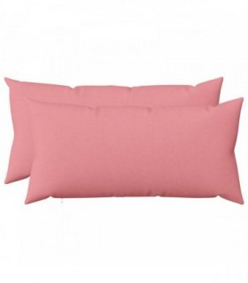 vidaXL Cushion with Pillow HEERLEN 2 pcs Pink Fabric — Size: 40 x 80 cm