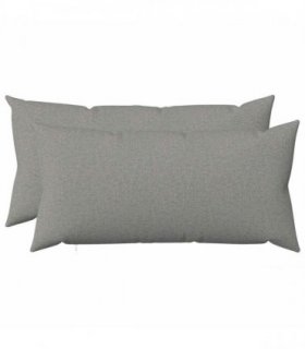 vidaXL Cushion with Pillow HEERLEN 2 pcs Cloud Grey Fabric — Size: 40 x 70 cm