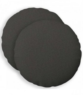 vidaXL Cushion with Pillow HEERLEN 2 pcs Dark Grey Fabric — Size: Ø 60 cm