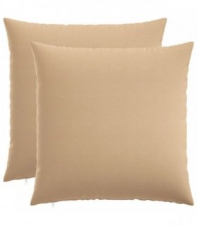 vidaXL Cushion with Pillow HEERLEN 2 pcs Cream Fabric — Size: 60 x 60 cm