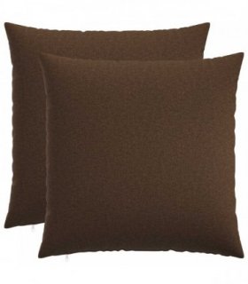 vidaXL Cushion with Pillow HEERLEN 2 pcs Brown Fabric — Size: 60 x 60 cm