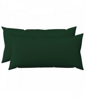 vidaXL Cushion with Pillow HEERLEN 2 pcs Dark Green Fabric — Size: 40 x 80 cm