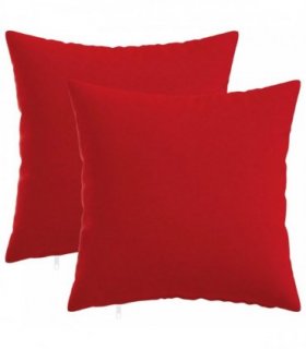 vidaXL Cushion with Pillow HEERLEN 2 pcs Red Fabric — Size: 50 x 50 cm