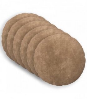 vidaXL Cushion with Pillow HEERLEN 6 pcs Taupe Microfiber Fleece — Size: Ø 50 cm