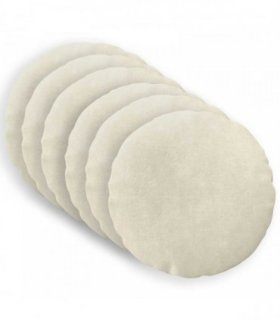 vidaXL Cushion with Pillow HEERLEN 6 pcs Cream Microfiber Fleece — Size: Ø 50 cm
