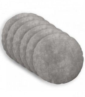 vidaXL Cushion with Pillow HEERLEN 6 pcs Light Grey Microfiber Fleece — Size: Ø 60 cm