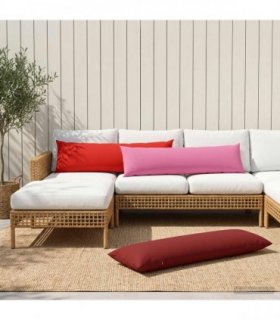 vidaXL Cushion with Pillow HEERLEN Red 40 x 145 cm Polyester