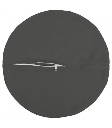 vidaXL Cushion with Pillow HEERLEN 2 pcs Anthracite Polyester — Size: Ø 60 cm