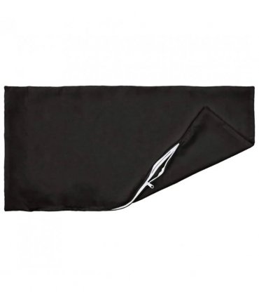 vidaXL Cushion with Pillow HEERLEN 2 pcs Black Polyester — Size: 40 x 80 cm