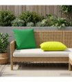 vidaXL Cushion with Pillow HEERLEN 2 pcs Green Polyester — Size: 55 x 55 cm