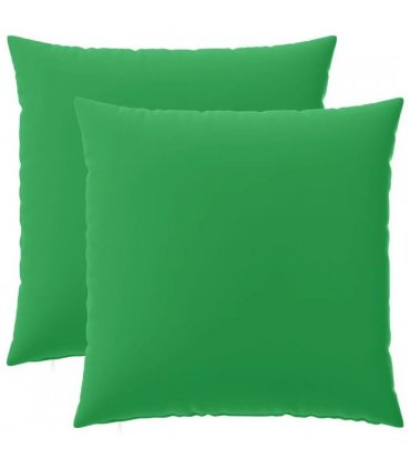 vidaXL Cushion with Pillow HEERLEN 2 pcs Green Polyester — Size: 55 x 55 cm