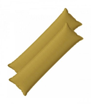 vidaXL Cushion with Pillow HOUTEN 2 pcs Light Green Faux Linen — Size: 40 x 145 cm