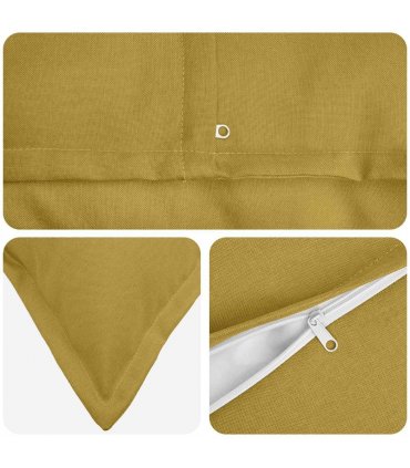 vidaXL Cushion with Pillow HOUTEN 2 pcs Light Green Faux Linen — Size: 40 x 145 cm