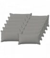 vidaXL Cushion with Pillow HOUTEN 12 pcs Cloud Grey Faux Linen — Size: 40 x 80 cm