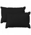 vidaXL Cushion with Pillow HOUTEN 2 pcs Black Faux Linen — Size: 50 x 75 cm
