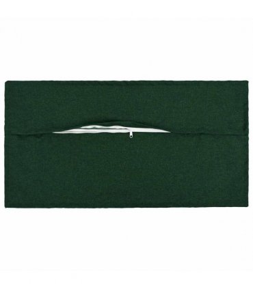 vidaXL Cushion with Pillow HOUTEN 12 pcs Dark Green Faux Linen — Size: 40 x 80 cm