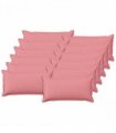 vidaXL Cushion with Pillow HOUTEN 12 pcs Pink Faux Linen — Size: 40 x 80 cm