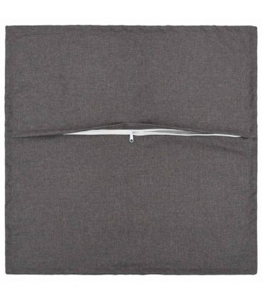 vidaXL Cushion with Pillow HOUTEN 6 pcs Light Grey Faux Linen — Size: 50 x 50 cm