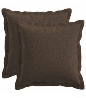 vidaXL Cushion with Pillow HOUTEN 2 pcs Taupe Faux Linen — Size: 35 x 35 cm