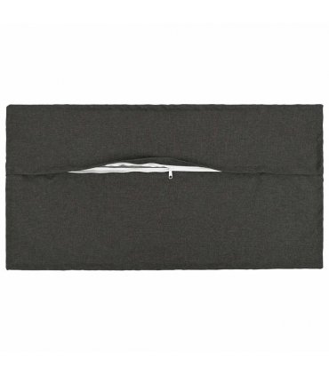 vidaXL Cushion with Pillow HOUTEN 12 pcs Dark Grey Faux Linen — Size: 40 x 80 cm