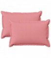 vidaXL Cushion with Pillow HOUTEN 2 pcs Pink Faux Linen — Size: 50 x 75 cm