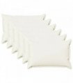 vidaXL Cushion with Pillow HOUTEN 6 pcs White Faux Linen — Size: 30 x 50 cm