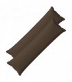vidaXL Cushion with Pillow HOUTEN 2 pcs Taupe Faux Linen — Size: 40 x 145 cm