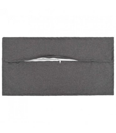vidaXL Cushion with Pillow HOUTEN 2 pcs Light Grey Faux Linen — Size: 40 x 70 cm