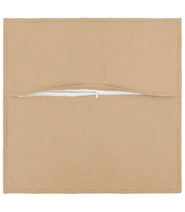 vidaXL Cushion with Pillow HOUTEN 2 pcs Cream Faux Linen — Size: 50 x 50 cm