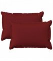vidaXL Cushion with Pillow HOUTEN 2 pcs Wine Red Faux Linen — Size: 50 x 80 cm