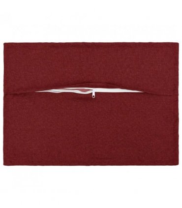 vidaXL Cushion with Pillow HOUTEN 2 pcs Wine Red Faux Linen — Size: 50 x 80 cm