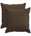 vidaXL Cushion with Pillow HOUTEN 2 pcs Taupe Faux Linen — Size: 60 x 60 cm
