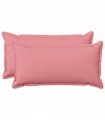 vidaXL Cushion with Pillow HOUTEN 2 pcs Pink Faux Linen — Size: 40 x 70 cm