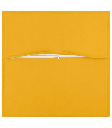 vidaXL Cushion with Pillow HOUTEN 2 pcs Light Yellow Faux Linen — Size: 55 x 55 cm