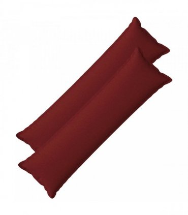 vidaXL Cushion with Pillow HOUTEN 2 pcs Wine Red Faux Linen — Size: 40 x 145 cm