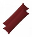 vidaXL Cushion with Pillow HOUTEN 2 pcs Wine Red Faux Linen — Size: 40 x 145 cm
