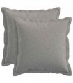 vidaXL Cushion with Pillow HOUTEN 2 pcs Cloud Grey Faux Linen — Size: 40 x 40 cm