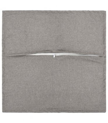 vidaXL Cushion with Pillow HOUTEN 2 pcs Cloud Grey Faux Linen — Size: 40 x 40 cm