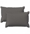 vidaXL Cushion with Pillow HOUTEN 2 pcs Light Grey Faux Linen — Size: 30 x 50 cm