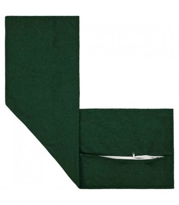 vidaXL Cushion with Pillow HOUTEN Dark Green 40 x 145 cm Faux Linen