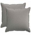 vidaXL Cushion with Pillow HOUTEN 2 pcs Cloud Grey Faux Linen — Size: 65 x 65 cm