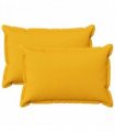 vidaXL Cushion with Pillow HOUTEN 2 pcs Light Yellow Faux Linen — Size: 50 x 70 cm