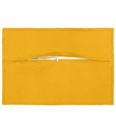 vidaXL Cushion with Pillow HOUTEN 2 pcs Light Yellow Faux Linen — Size: 50 x 70 cm