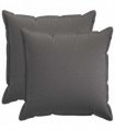 vidaXL Cushion with Pillow HOUTEN 2 pcs Light Grey Faux Linen — Size: 70 x 70 cm