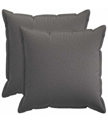 vidaXL Cushion with Pillow HOUTEN 2 pcs Light Grey Faux Linen — Size: 70 x 70 cm