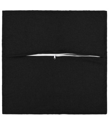 vidaXL Cushion with Pillow HOUTEN 6 pcs Black Faux Linen — Size: 40 x 40 cm